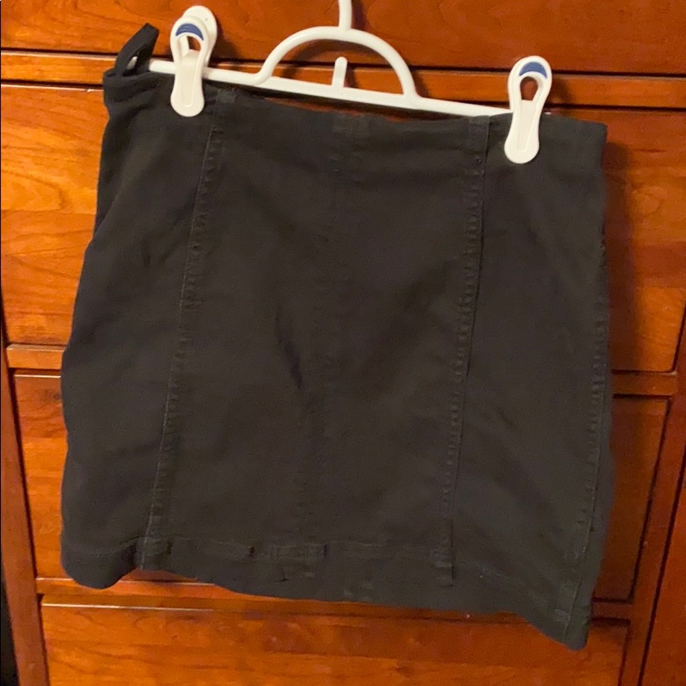 Free people black mini skirt